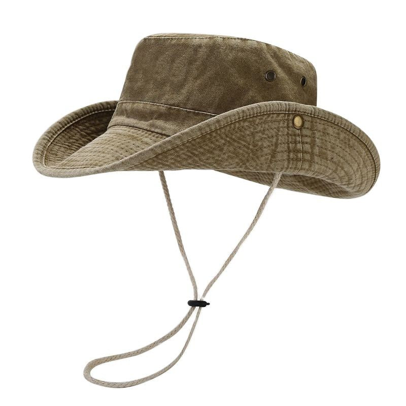 2024 Four Seasons Cotton Solid Bucket Hat Fisherman Hat Outdoor Travel Sun Cap for Men and Women