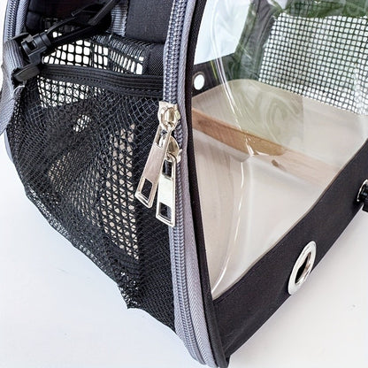 Gaiola Portátil Dobrável para Pássaros Equipada com Chassi de Plástico Bolsa de Mão Pequena para Animais de Estima Adequada para Papagaio Hamster Ouriço Esquilo