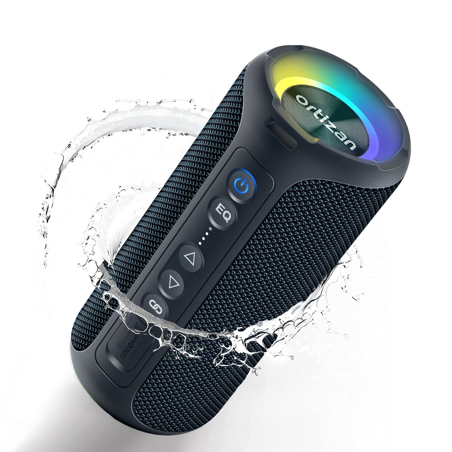 Caixas de Som Bluetooth Ortizan 40W, Graves Aprimorados, Alto-falante Sem Fio Portátil para Exterior, 30 Horas de Duração, À Prova D'água IP7, Alto-falante de Chuveiro Bluetooth 5.3