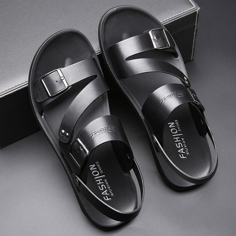 Summer Comfortable Men's Sandals 2025 Fashion Slippers Beach for Male Leather Shoes Open Toe Casual Mens Sandals zapatos hombre