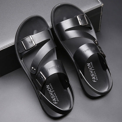 Summer Comfortable Men's Sandals 2025 Fashion Slippers Beach for Male Leather Shoes Open Toe Casual Mens Sandals zapatos hombre