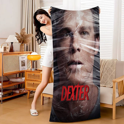 Dexter American Classic Horror Anime Microfiber Beach Towel Absorbent Quick Dry Soft Yoga Swimming Resort Mountain ClimbingTowel