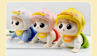 1PC Crawling Doll Baby Toy with Music, Aged 0-1, Learning Crawling Guidance and Head Up Training