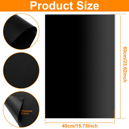 4Pcs Oven Liners Grill Mat 60x40cm Non Stick BBQ Grill Liners Reusable Barbecue Baking Liners Cook Pad Microwave Oven Tool