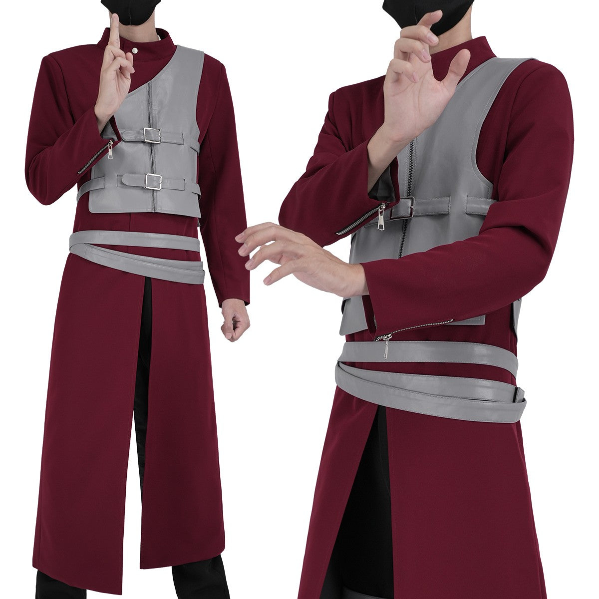 HOLOUN Anime Gaara Cosplay Costume Coat Pants Vest Belt Animation Convention Halloween Christmas Gift