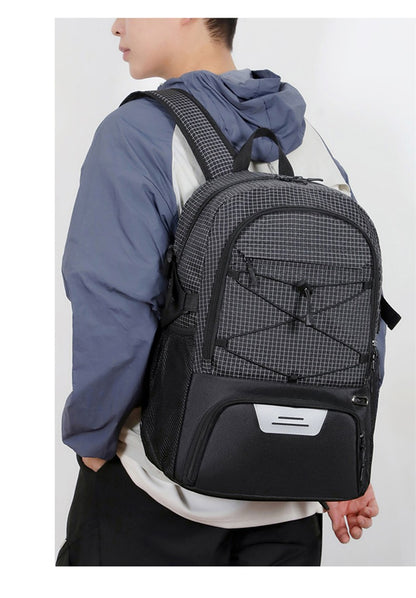 Mochila Esportiva de Basquete para Deslocamento Caminhada Trekking Acampamento com Bolso para Calçados, Viagem ao Ar Livre, Futebol, Academia, Mochila Escolar