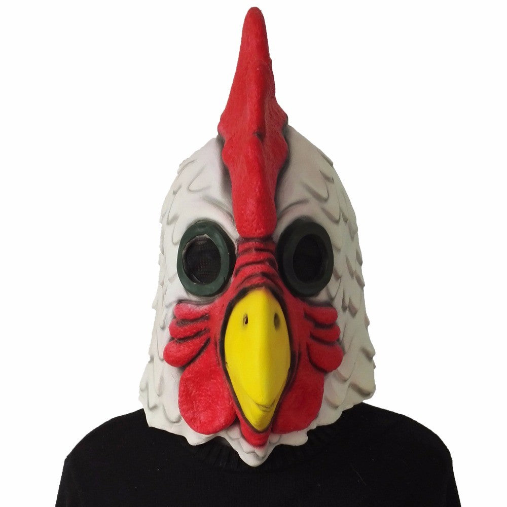 Latex with Fur Black Cat Cosplay Mask Scary Helmet Animal Funny Costume Hood Hair Mask Headwear Adult Halloween Party Props