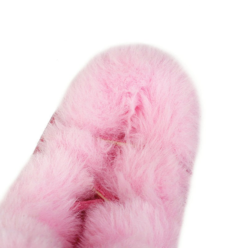 8CM Chunk Heels Winter Warm Knee High Boots Women Snow Short Plush Platform Boots Faux Fur Cosplay Lace-up Long Shoes Size 34-43