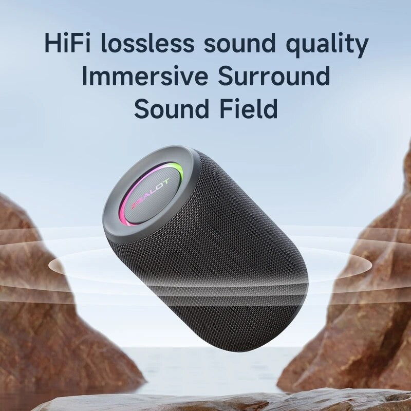 ZEALOT-S32PRO 15W Portable Bluetooth 5.2 Speaker Outdoor Waterproof Wireless TWS Mini Column Box Speaker Outdoor TF Card