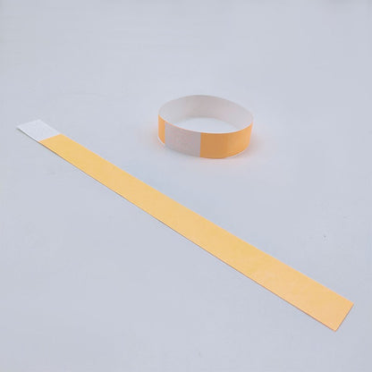 100pcs Colorful Neon Paper Wristbands Mixed Multicolor Waterproof Bracelet charms for Events Festivals,non-custom