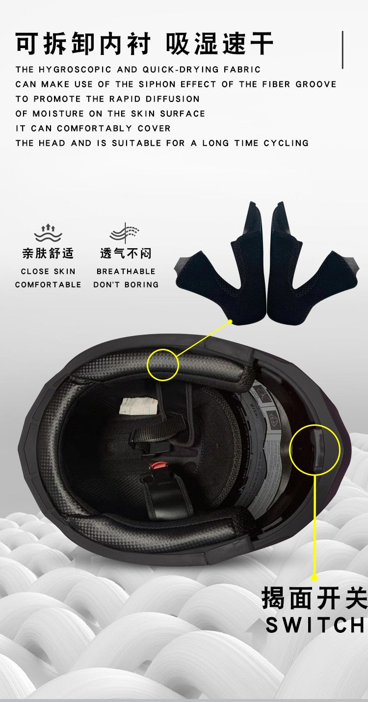 Capacete de Moto Modular Articulado para Corrida DOT Aprovado com Viseira Interna Dupla Voyage