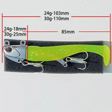 5pcs 30g/111mm Artificial Bait Lumious/Glow Mackerel Sea Bass Snapper Fishing Lure Wobblers Swimbait Jigging soft Baits
