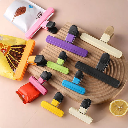 2pcs Portable Sealing Clips for Food Bags Plastic Kitchen Tool Keep Coffee/Bread/Chips/Snacks Fresh
