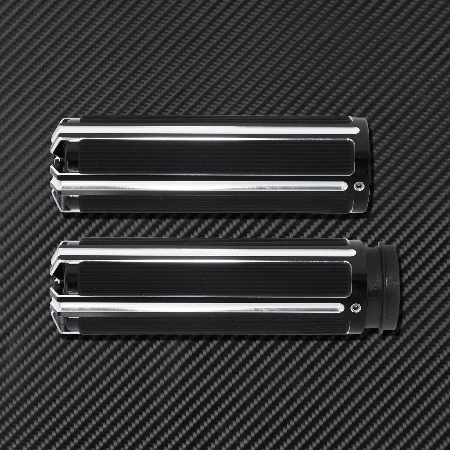 1'' Electronic Hand Grips Motorcycle 25mm Throttle Handle Bar Black/Chrome For Harley Softail FXDLS Breakout Touring FLHR Trike