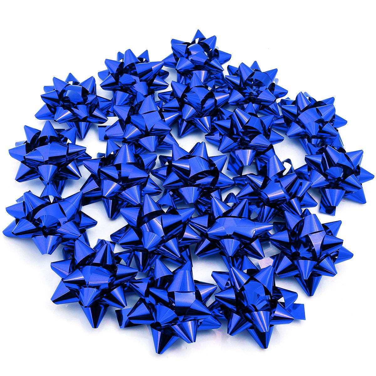 20/10pcs Self-Adhesive Star Flower Ribbon Star Bows For Holiday Valentine Christmas Birthday Party Decoration Gift Wrapping