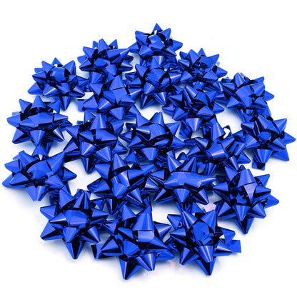 20/10pcs Self-Adhesive Star Flower Ribbon Star Bows For Holiday Valentine Christmas Birthday Party Decoration Gift Wrapping