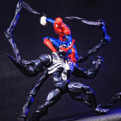 BLOKEES Classe Campeã Homem-Aranha Venom Kit Modelo Boneco de Ação Montável BLOKEES Boneco de Brinquedo Modelo Homem-Aranha Venom