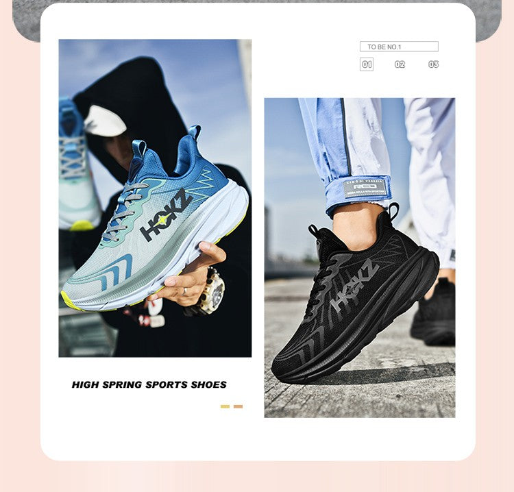 Tênis de Corrida Masculino com Placa de Carbono e Amortecimento de Ar, Tênis Esportivo Feminino Macio e Robusto, Sapatos Casuais para o Dia a Dia e Caminhada ao Ar Livre