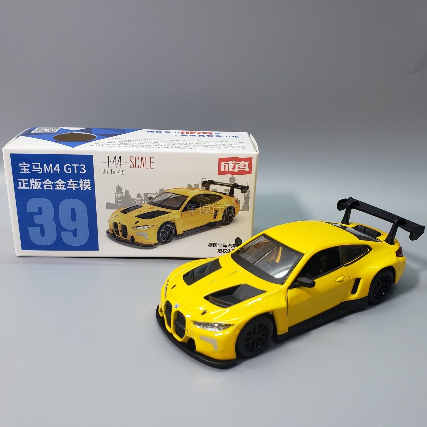 1:44 BMW M4 GT3 BMW M6 Supercar Carro de Liga Leve Veículos de Brinquedo Carro Modelo Miniatura Carro Modelo em Escala Para Crianças