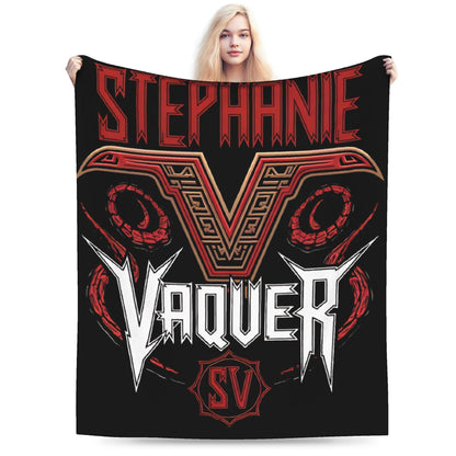 Stephanie Vaquer Wrestler Merch Blanket Soft Velvet  Throw Blanket Relax Bedspread