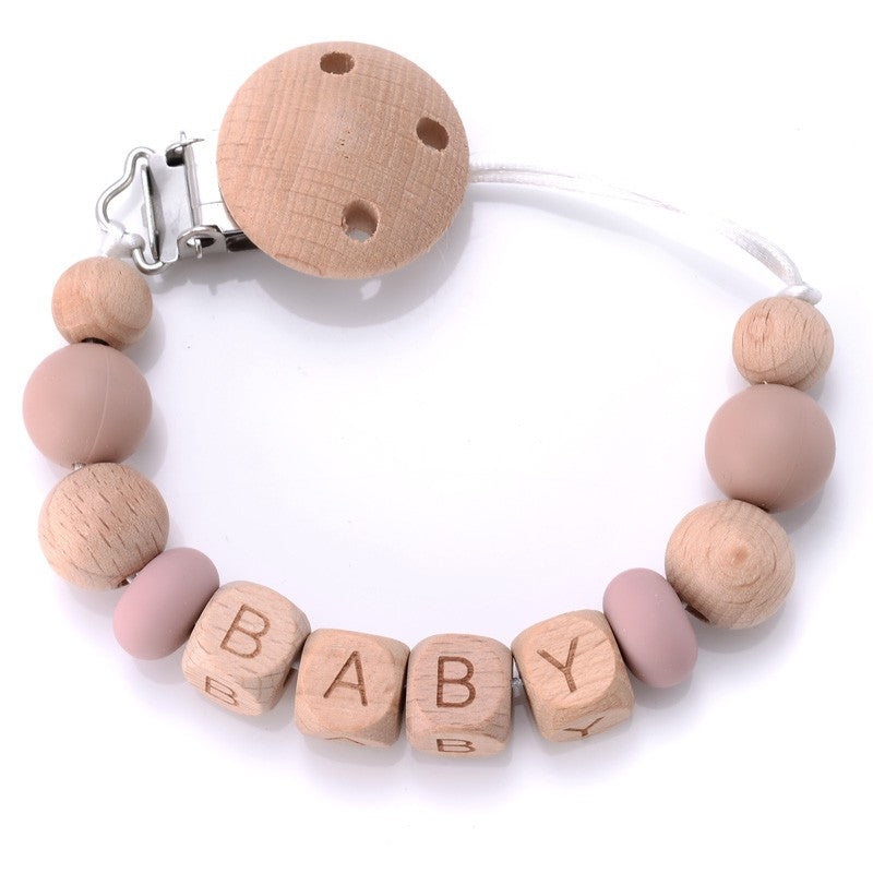 Baby Personalised Name Silicone Pacifier Clips Chain Wholesale 1Pcs Baby Nipple Pacifier Chain Cartoon Shape Holder