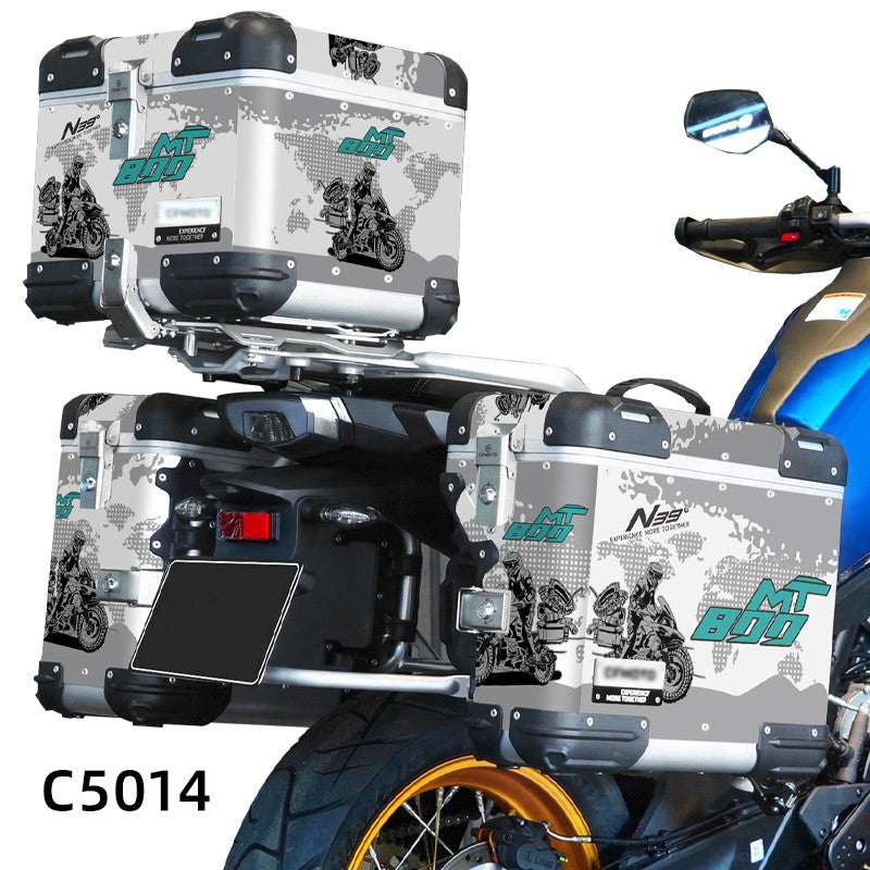 Adesivos de Motocicleta BIKE GP para CFMOTO 800MT N39° Conjunto de Adesivos Decorativos para Caixa de Ferramentas de Alumínio Baú de alumínio