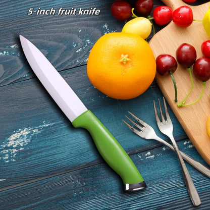 Faca de Cerâmica 4 5 6 Polegadas Conjunto de Facas de Cozinha Lâmina Branca Chef Utilitária Descascar Vegetais Fatiar Facas de Cerâmica Acessórios de Cozinha