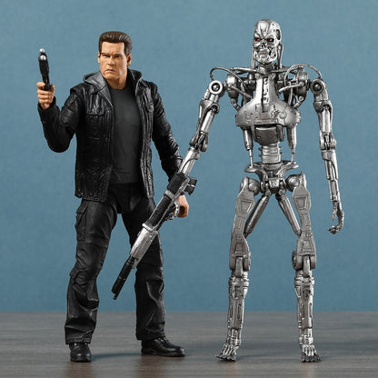 NECA Terminator Genisys T-800 Guardian Endoskeleton Articulações Figura de Ação Móvel Modelo Brinquedo