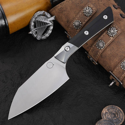 New MICRO TECH kitchen knife, outdoor camping tool knife, fixed blade, fruit knife, straight knife, Christmas gift