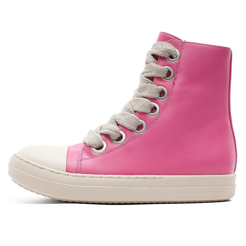 2025 Botas de Moda Masculina de Inverno Estilo Urbano Botas de Aumento de Altura Sapatos Esportivos Casuais Leves para Adultos Femininos Tênis