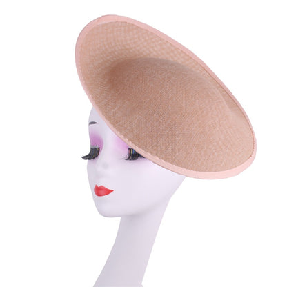 30CM Round Fascinator Base Make Millinery Cap Fabric Supplies DIY Hair Accessories For Women Wedding Fascinator Hat Formal Event