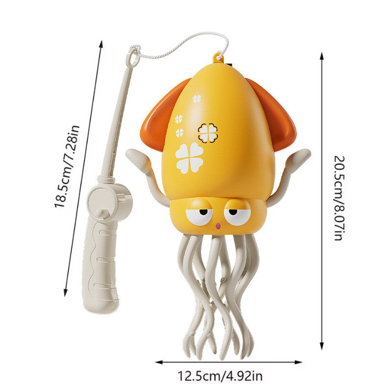 Brinquedo Polvo Dançarino Mágico Elétrico Brinquedo para Animais de Estimação de Arraste com Luz e Música Polvo para Crianças Brinquedos Interativos para Desenvolvimento Presentes para Bebês na Hora da Barriga