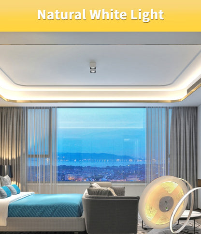 24V 12V COB LED Strip Light 8mm 320LEDs/M High Density Flexible Diode Tape Ribbon for Room Decor 1M 2M 3M 5M 10M Linear Dimmable