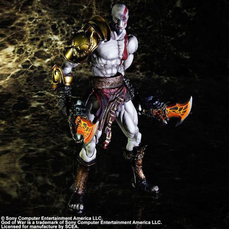 Play Arts Kai Boneco de Ação God of War Kratos Bonecos de Ação Modelo Colecionável Brinquedos Presentes Criativos Decoração de Quarto de Amigos Boneca