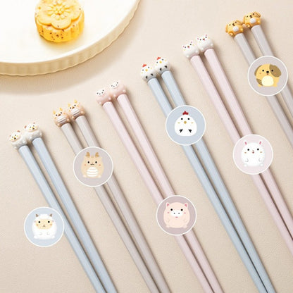 22cm 3D Bonitos Desenhos Animados Animais Hashi Para Crianças Hashi Chinês Comida Sushi Varas Casa Cozinha Louça Jantar Ferramenta de Cozinha