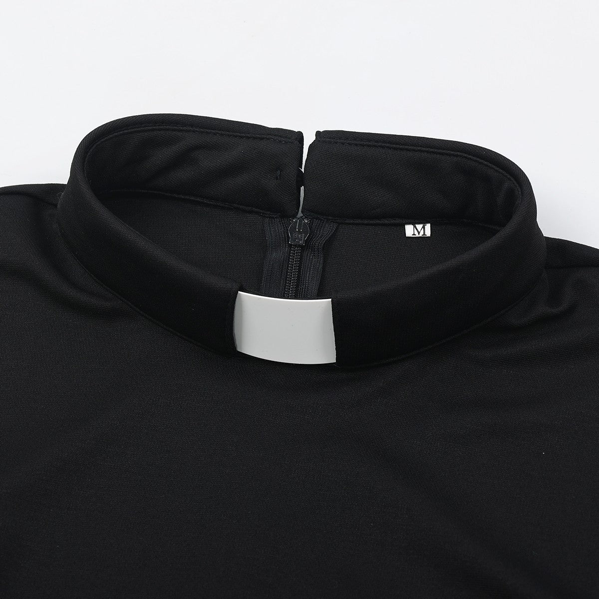 Priest Tab Collar Clergy Shirt Tops for Women Catholic Church Uniform Costume