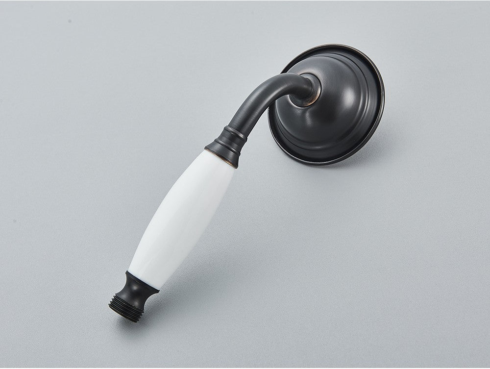 Ducha Chuveiro Banheiro Vintage Cerâmica Latão Montado Parede Torneira Pulverizador Acessório Hardware Chuveirinho