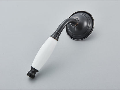 Ducha Chuveiro Banheiro Vintage Cerâmica Latão Montado Parede Torneira Pulverizador Acessório Hardware Chuveirinho