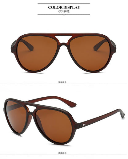 MIZHO 4125 Trendy Women Sunglasses Unisex Brand Designer Plastic Pilot Polarized UV Protector Sun Glasses Ladies