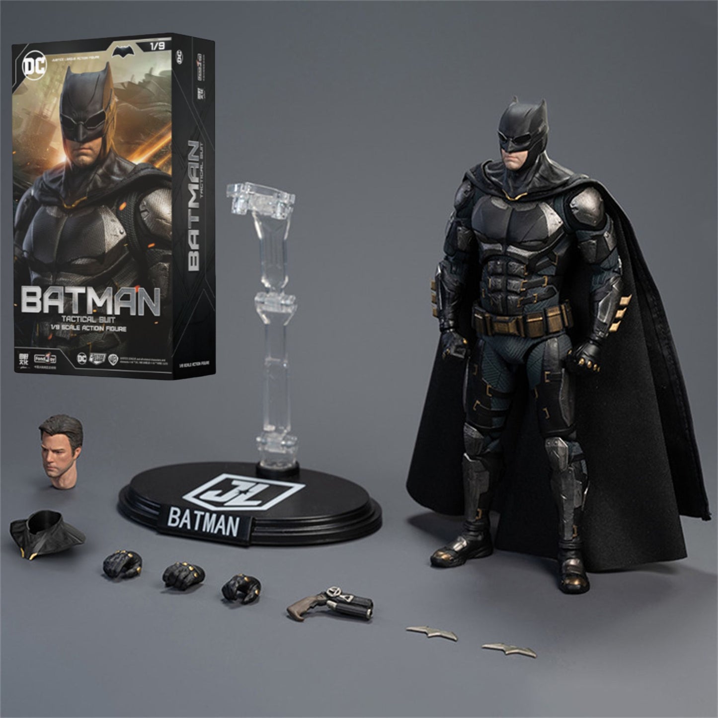 1/9 Original Fondjoy Bruce Wayne Batman Liga da Justiça Traje Tático Boneco de Ação Filme Zack Snyder's Detective Comics Brinquedos