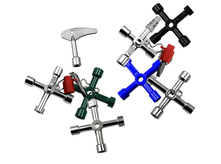 Chave Inglesa Phillips de 4 Vias Mini Universal Triângulo Interno Multifunções Pequena Chave Cruzada Ferramentas Manuais de Reparo Para Elevador de Carro
