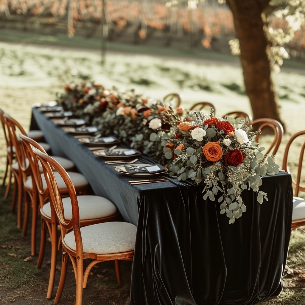 1 PC Luxury Velvet Rectangular Tablecloth Soft And Durable, Elegant Table Setting, Wedding Party, Christmas, Themed Party