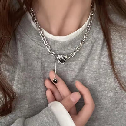 Colar com Pingente de Cruz Gótica Preta e Estrela Y2k Gargantilha Feminina Masculina Charm Grunge Punk Joias da Moda ?Acessórios Harajuku Emo