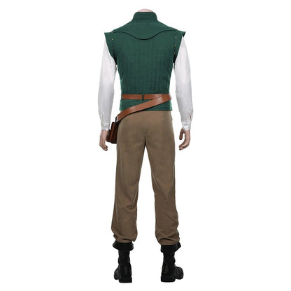 Anime Flynn Rider Tangled Rapunzel Cosplay Costume Adult Carnival Uniform Halloween Anime Halloween Costumes Vest Accessories