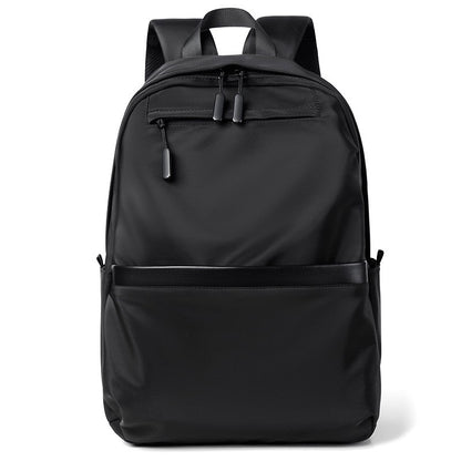 Mochila de negócios masculina de novo estilo, nylon, cor sólida, grande capacidade, mochila escolar para estudantes, mochila de viagem em promoção