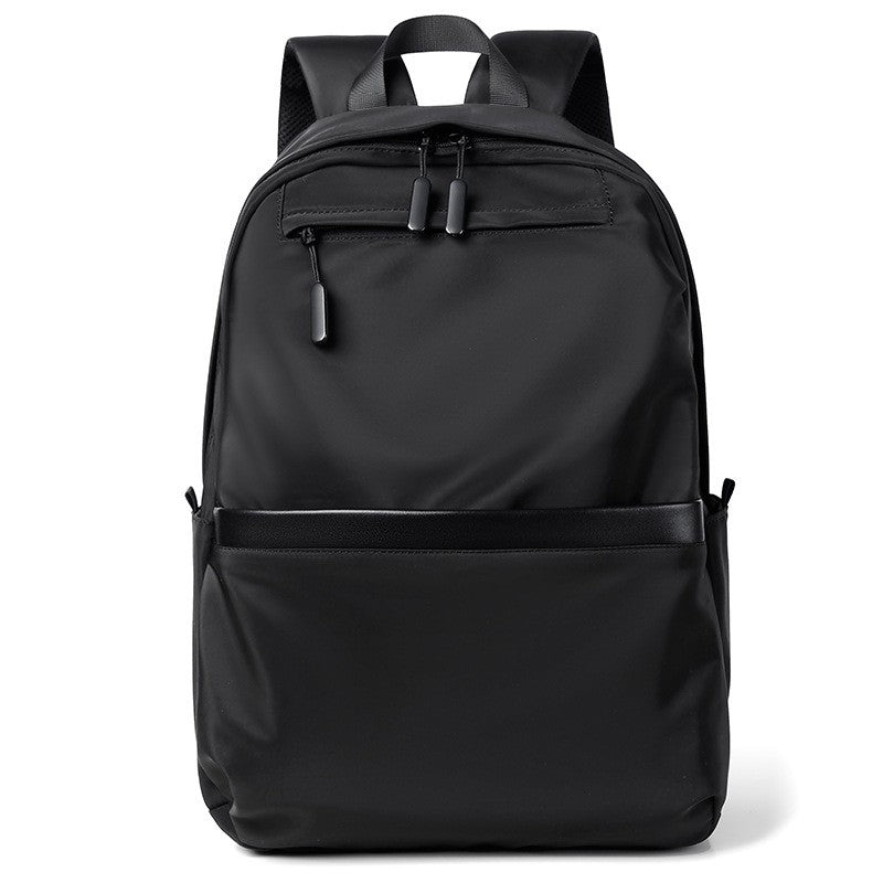 Mochila de negócios masculina de novo estilo, nylon, cor sólida, grande capacidade, mochila escolar para estudantes, mochila de viagem em promoção