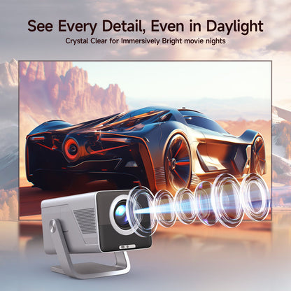 Magcubic 8K Support HD 1080P 1000ANSI X7 Projector With 5W Speaker Android 14 WiFi6 BT5.4 Outdoor Video Home Theater Projector