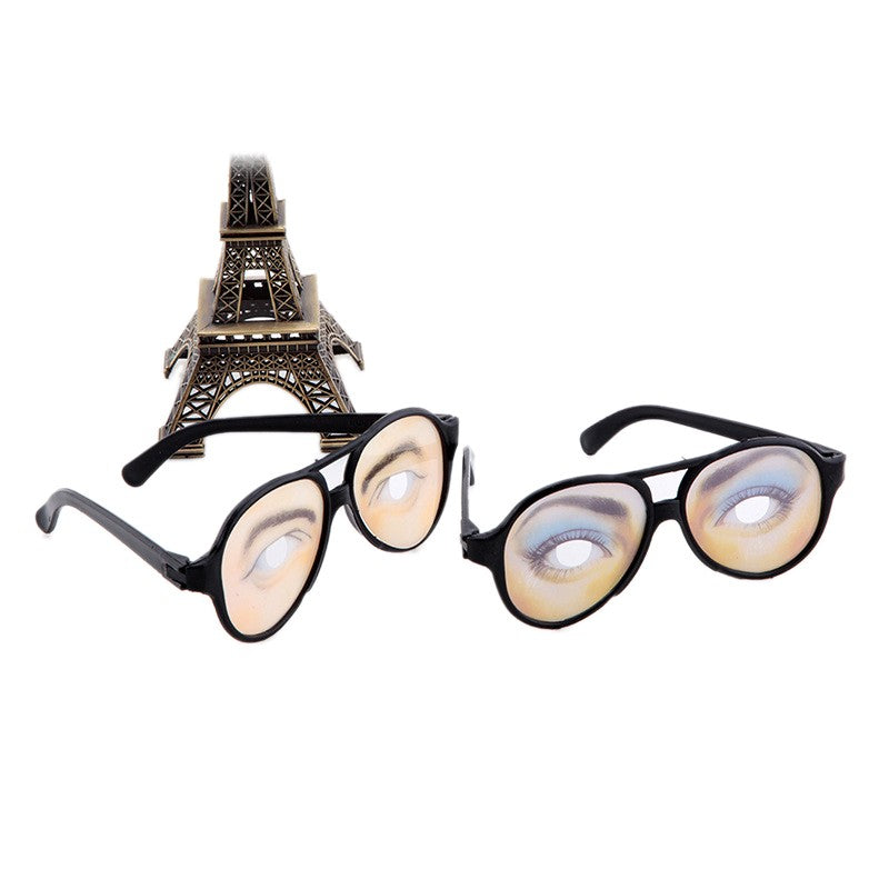 1 Pc Novelty Glasses Funny Fake Eyes Disguise Glasses For Masquerade Halloween Costume Party Photo Booth Props Gag Prank Eye