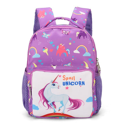 Nova mochila infantil Desenho animado Unicórnio fofo Mochila de bebê Mochila escolar de jardim de infância Vendas diretas da fábrica