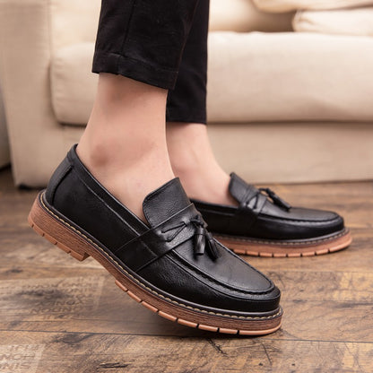 Classic Men's Dress Shoes High Quality Casual Business Leather Shoes For Men Loafers Formal Office Leather Tassel Social Shoes